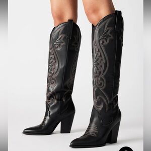 Steve Madden Lasso Black Multi Boots